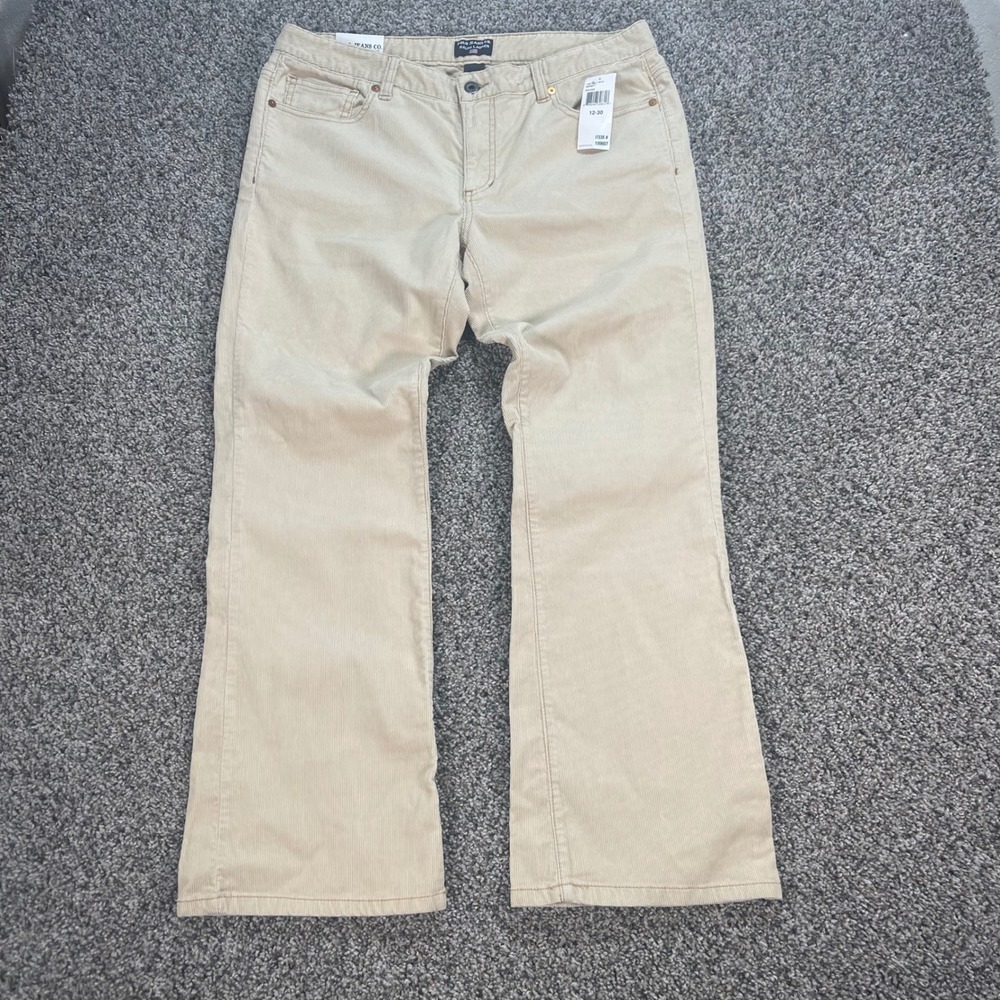 Polo Jeans Co Ralph Lauren Women's 34x30 Honey Beige Stretch Corduroy Pants NWT